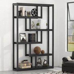 New Black 5 Tier Display Shelving Unit