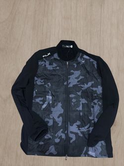 Ralph Lauren RLX Black Camo Full Zip Golf Jacket Size: XXL