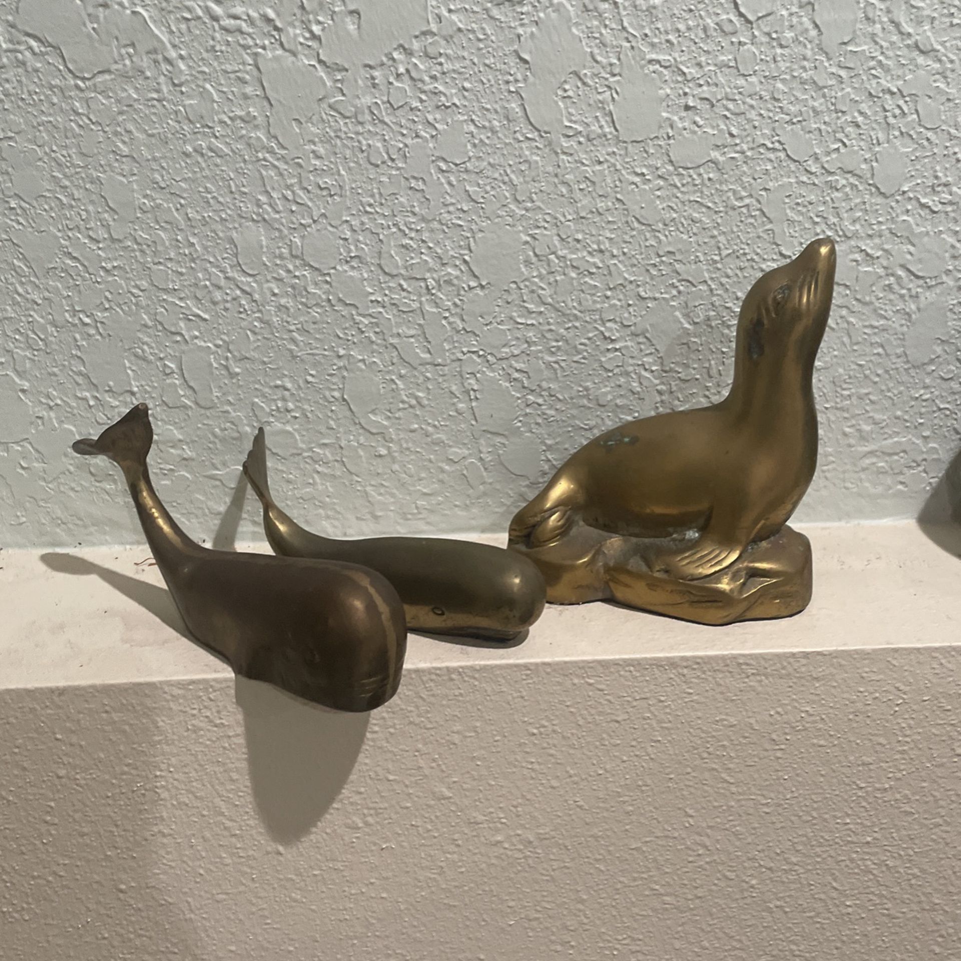 Brass Whales And Seal