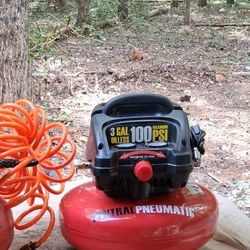 Two 3 Gal 100psi Air Compressors 