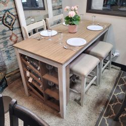 NEW 5 PC COUNTER HIGH DINING SET || SKU#ASHD394-5PC