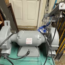 7” Baldor Bench Grinder with lampshade