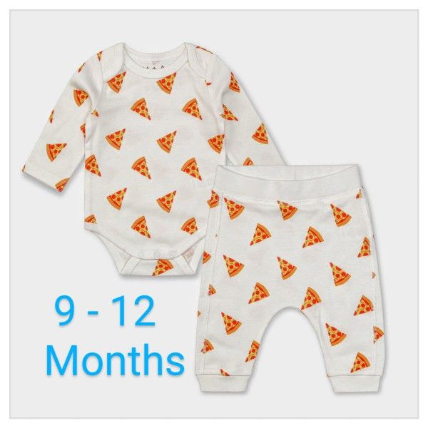 M+A Organic 'First Moves Set' 2-pc Pizza Set - Boys 9 - 12 *NWT*