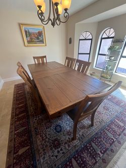 Ashley Furniture Dining Room Set with 6 chairs
