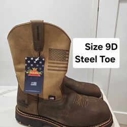 Thorogood Steel Toe Work Boots Size 9