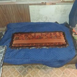Antique Custom Handmade Lacquered Depiction OF "The Last Supper'