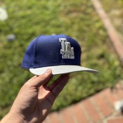 Blue/Silver Dodgers Fitted Hat