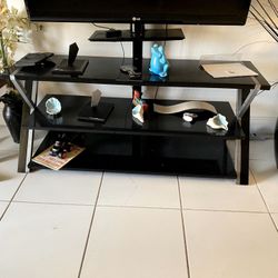 Television STAND!!! Holds up to 75” tv.