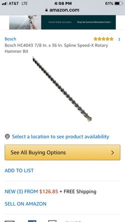 7/8 concrete bit
