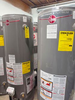 New Water Heater Rheem Performance Platinum