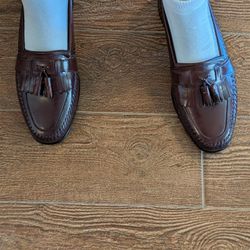 David Taylor Mens' Leather Loafers, Size 12M