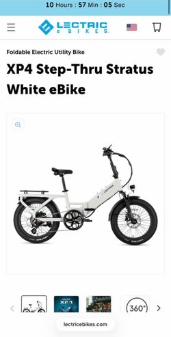 Lectric XP4 500 E-Bike – White