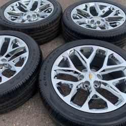 22” GMC YUKON SIERRA DENALI CADILLAC ESCALADE CHEVY SILVERADO TAHOE SUBURBAN CHEVROLET AVALANCHE 