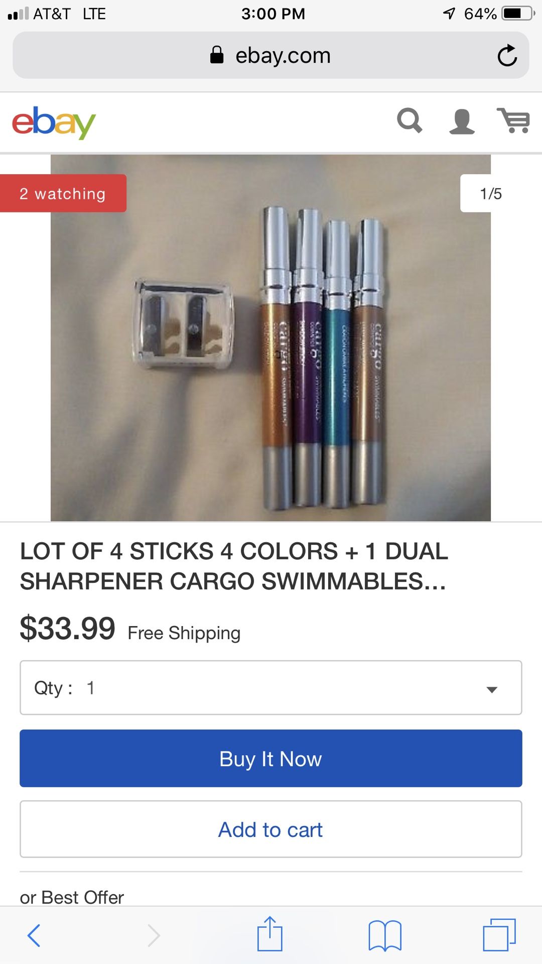 Cargo swimmables shadow sticks set of 4