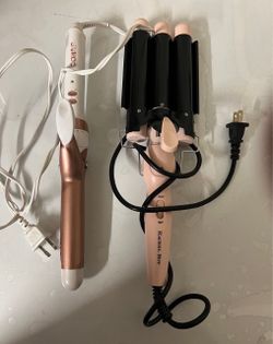 Like New Single and Triple Electric Hair Curling Irons Each 7$ Both 10$