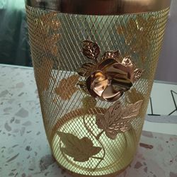 Metal Trash Can & Wipe Can