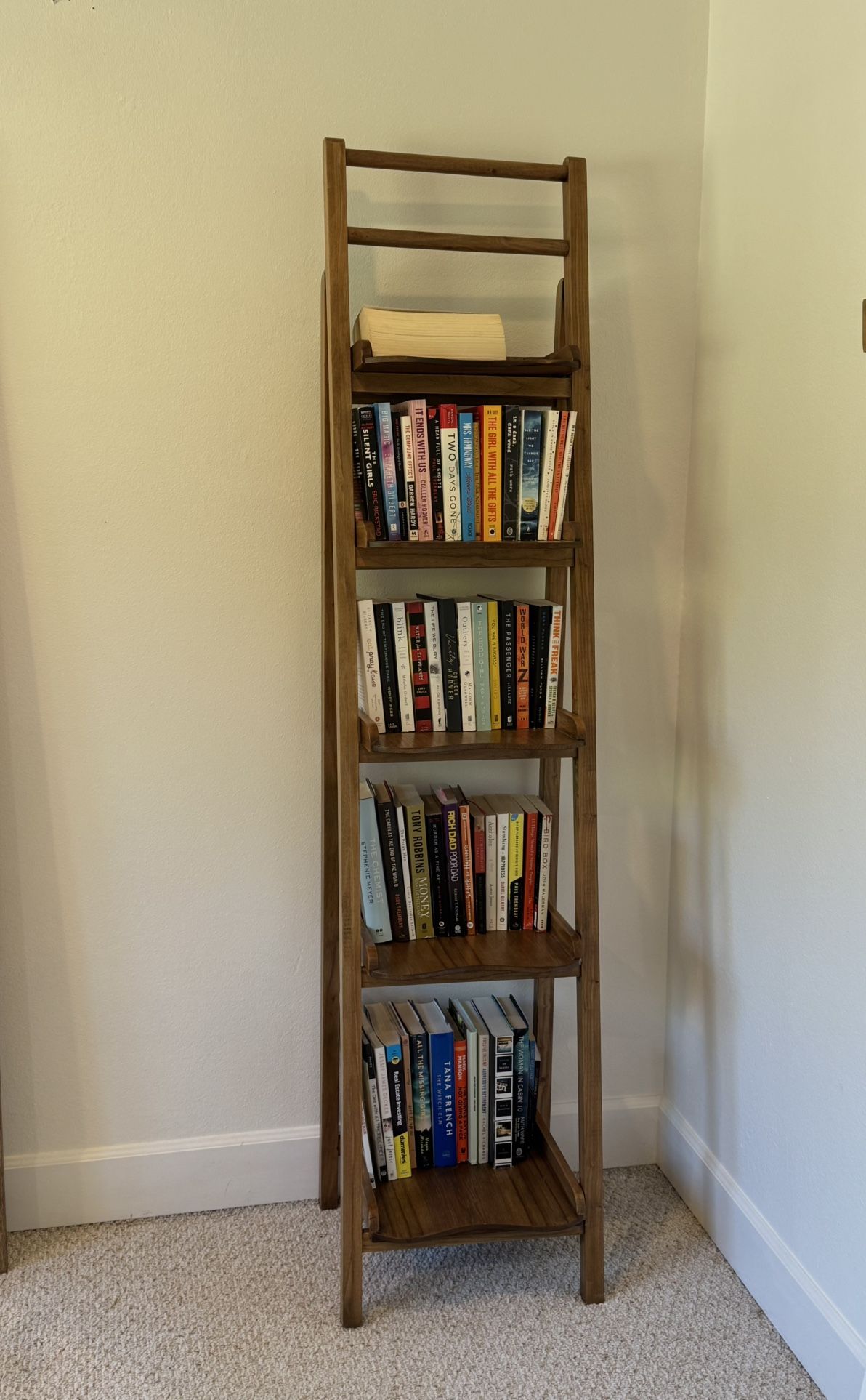 5-shelf Ladder Bookcase