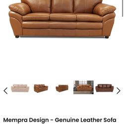 Brand New Leather Couch Never Used 