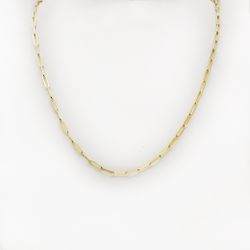 14K Gold 3mm Paperclip Link Chain 22" Long and 8.3g in weight. ONLY $830