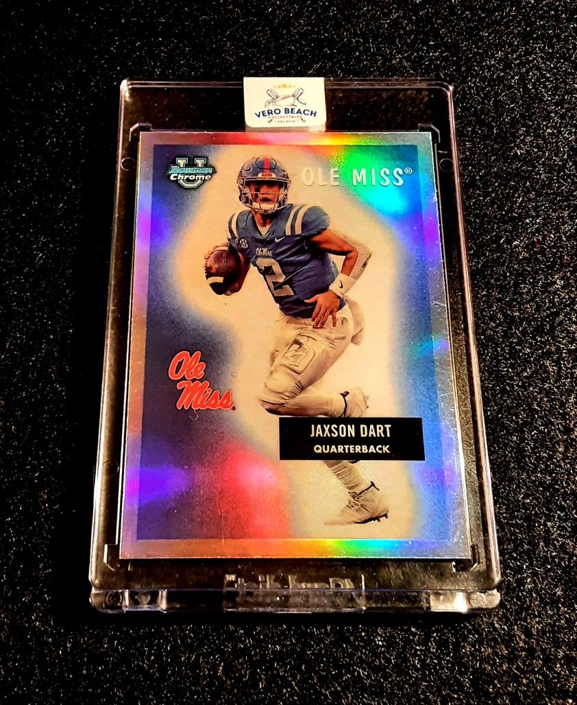 Jaxon Dart 2023 Bowman U Chrome OLE MISS NY GIANTS NFL