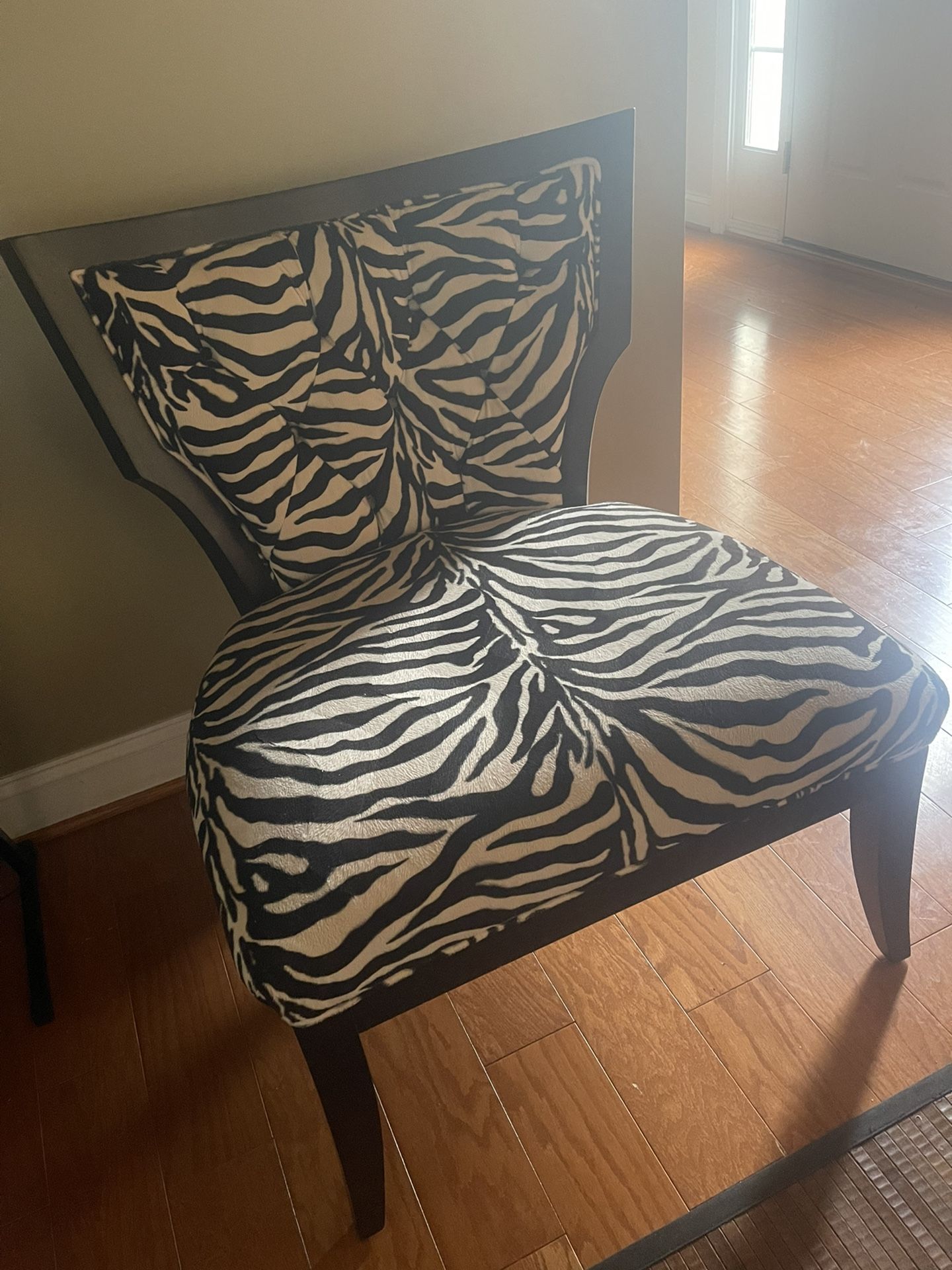 Z Gallerie Zebra Print Chair