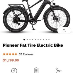 Pioneer Fat Tire Electric Bike