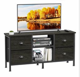 Tv stand 4 drawers two shelves
