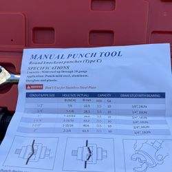 Manuel Punch Tool 