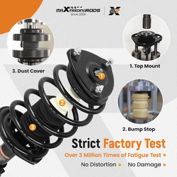 maXpeedingrods 2Pcs Front Struts for Hyundai Accent 2006-2011 Kia Rio & Rio5 2006-2011, 17297 1331579L 1331579R Shock Absorbers Struts with Co