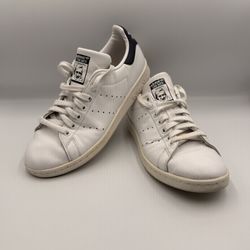 Adidas Stan Smith White Navy Leather Casual Sneakers