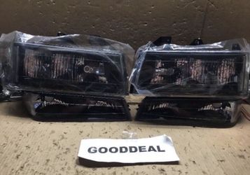 #115 Fit 04-12 Chevy Colorado/GMC Canyon Compatible With Black Housing Clear Headlight Lights Lamp