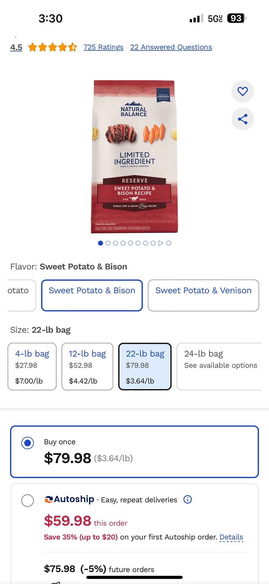 Natural Balance Dry Dog Food 