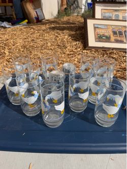 Vintage Libby Country Goose Glassware Set