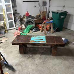 Custom Wood Working Epoxy Coffee Table