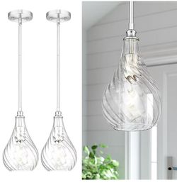 (Brand New in Box) 
TENGXIN Pendant Lights Brushed Nickel Finished Farmhouse TXPLBN12
Pendant Light, 2 Pack, Hanging Pendant Light, Kitchen Island, St