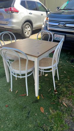 Table and chairs