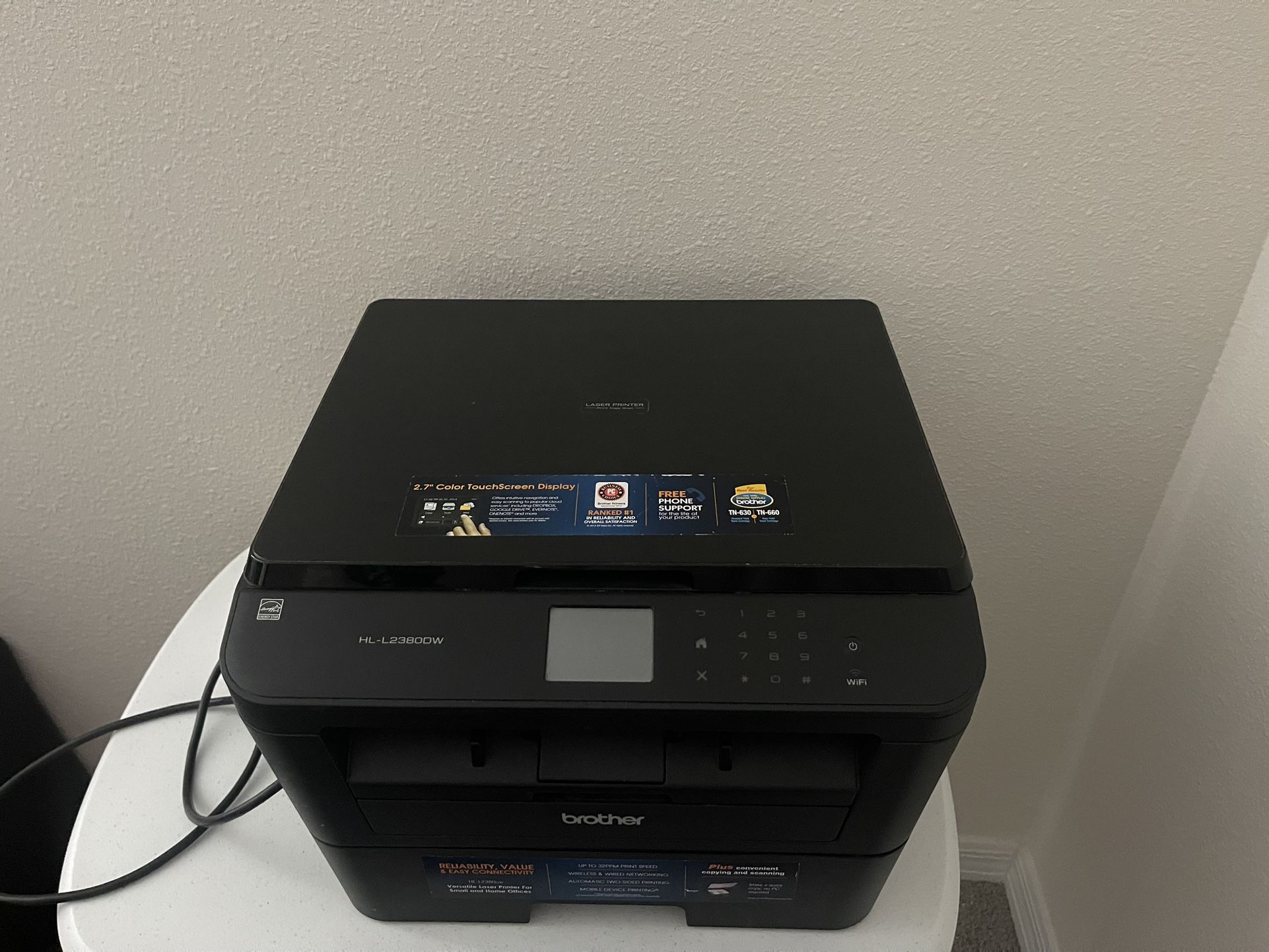 Brother HL-L2380DW Wireless Monochrome Laser Printer