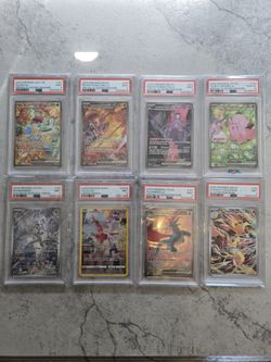 Pokemon Cards PSA 9 And 10 Slabs