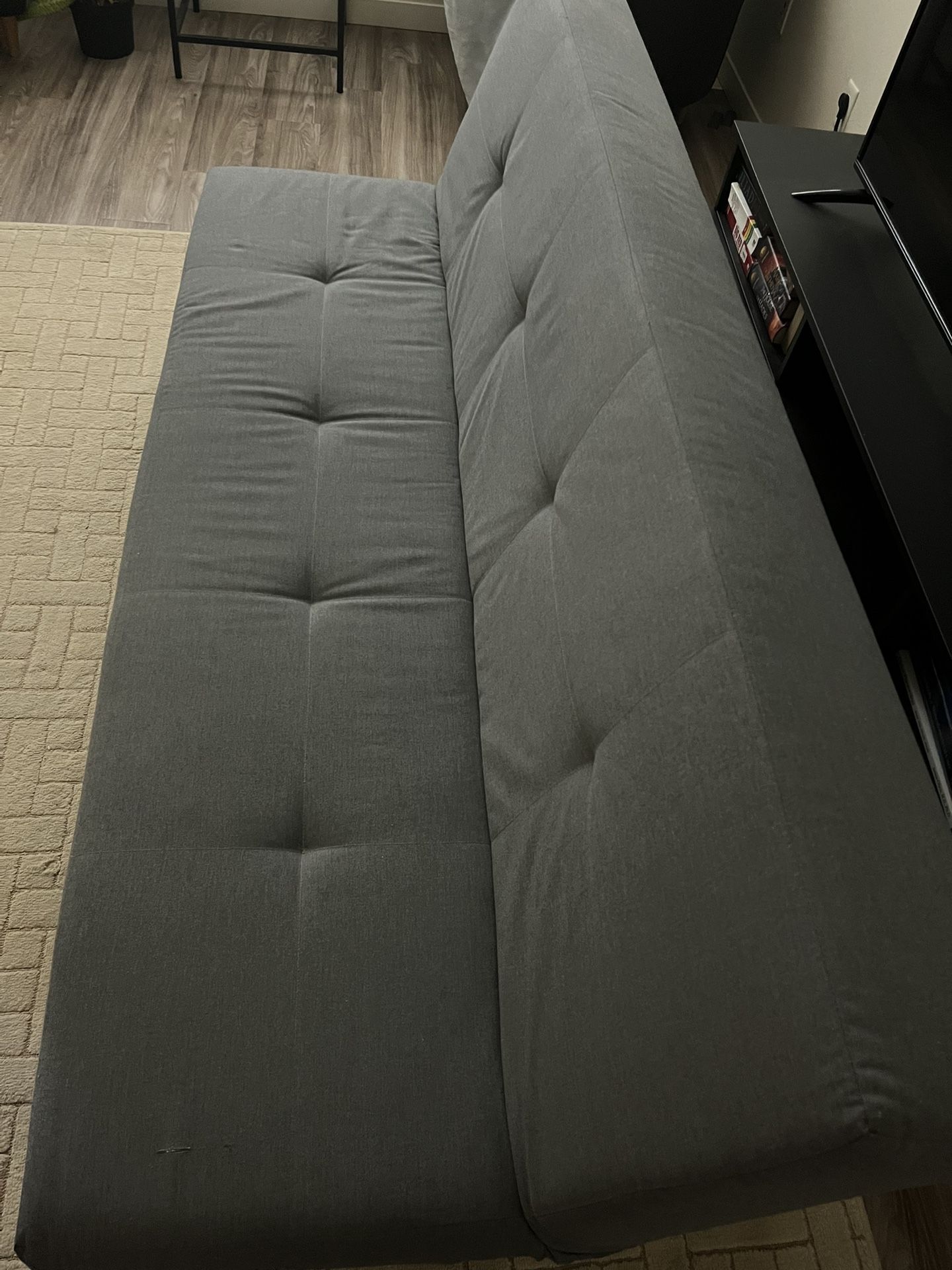 Grey futon