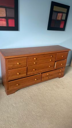 Dresser with mirror