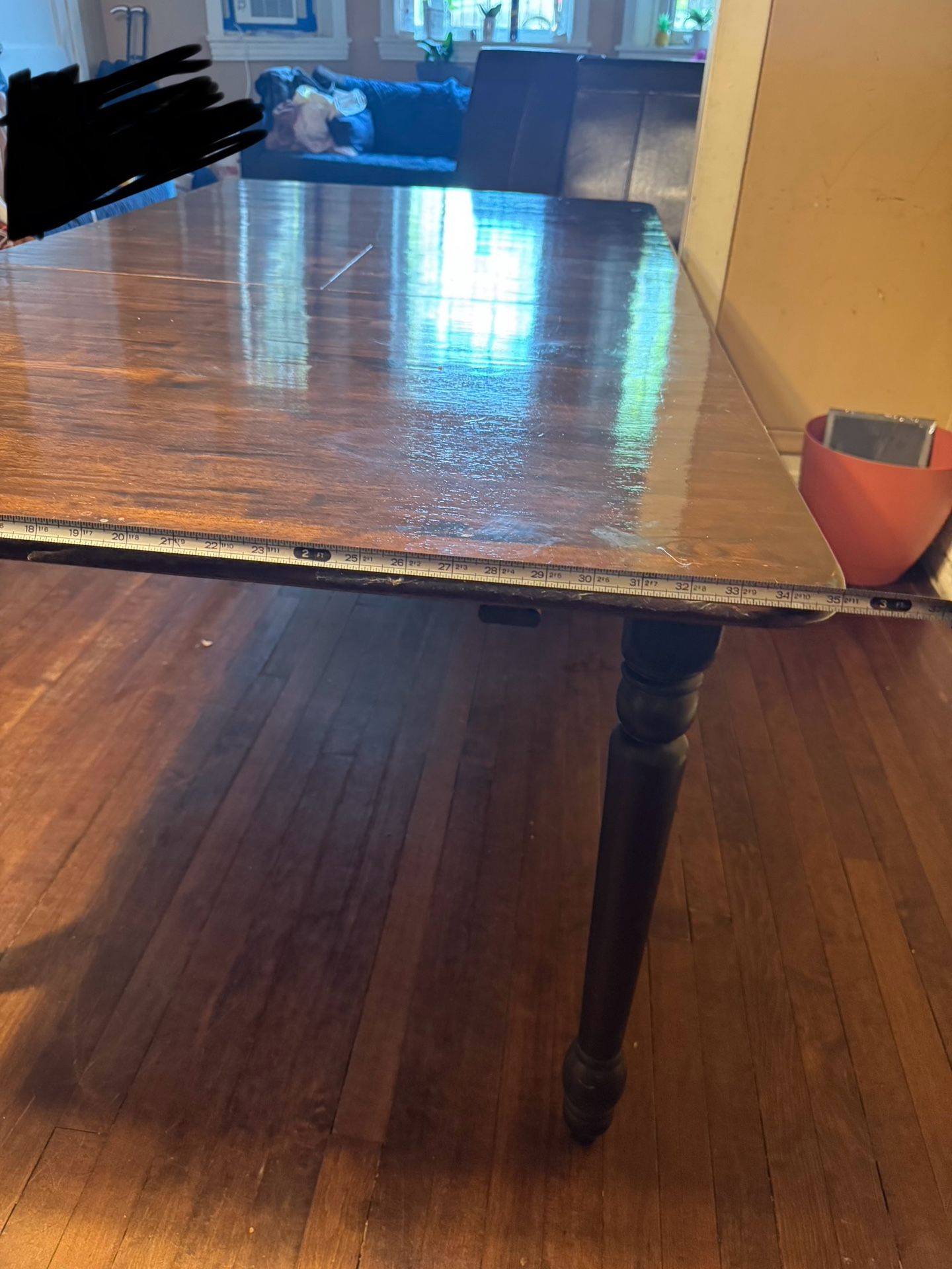 Table without chairs