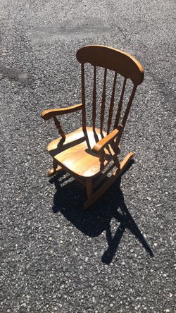Solid wood kids rocking chair