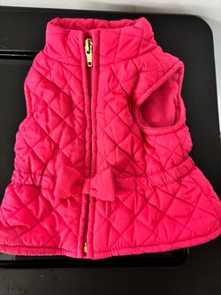 Pink Quilted Puffer Vest 0-3 months