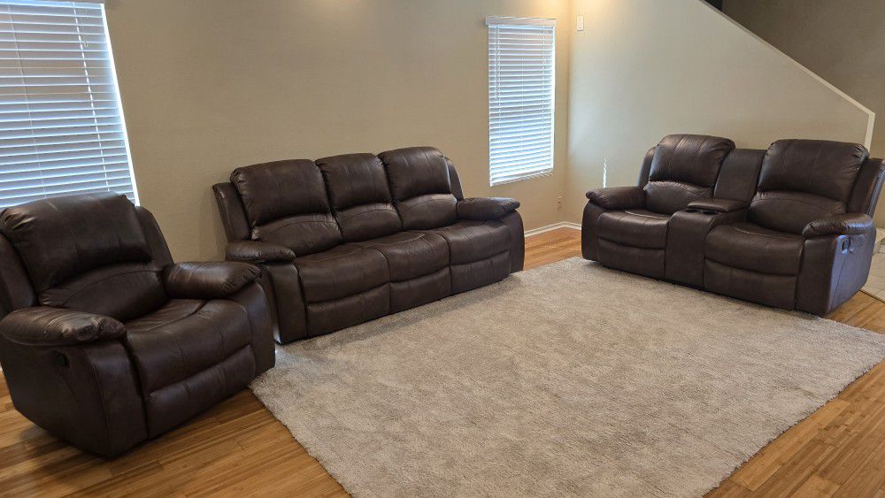 Sofa Set With Recliners
