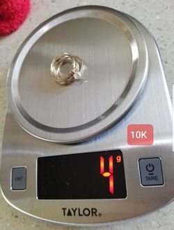 14k,10k yellow gold air prick and seminary ring 16gr total price firm $650