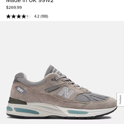 New balance 991v2  MiUK  Rock Ridge Grey