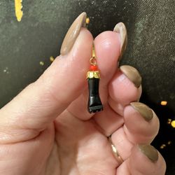 14k AZABACHE MANITO CHARM 