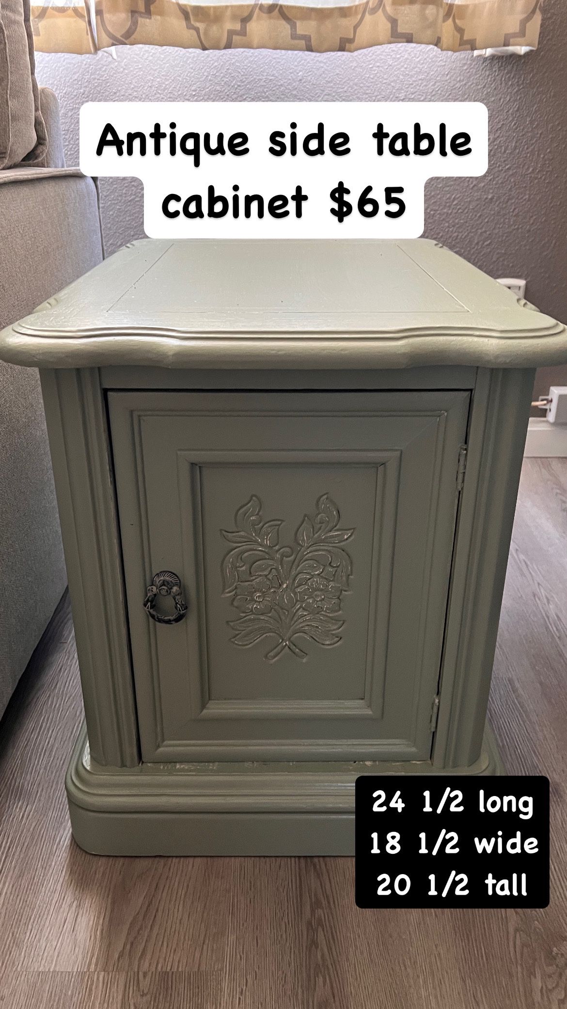Antique Cabinet Side Table