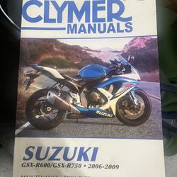 Clymer Manual - Suzuki GSX R600 R(contact info removed) - 2009