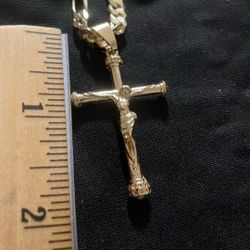  Gold Plated /Oro Laminado Cadena Y Dije 